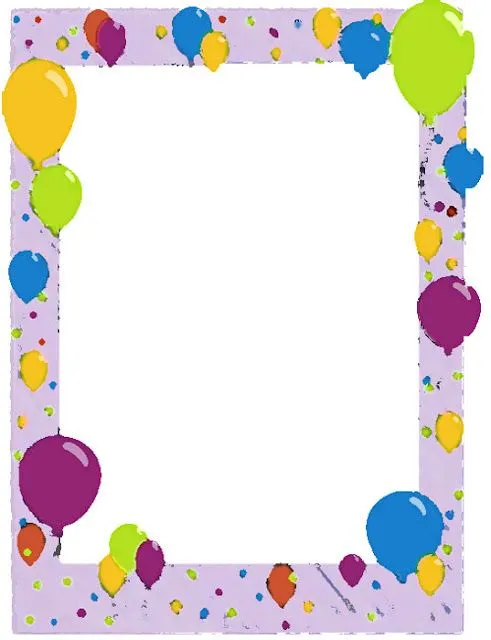 Bordes Decorativos: Bordes decorativos de Cumpleaños para imprimir Bordes Decorativos: Bordes decorativos de Cumpleaños para imprimir