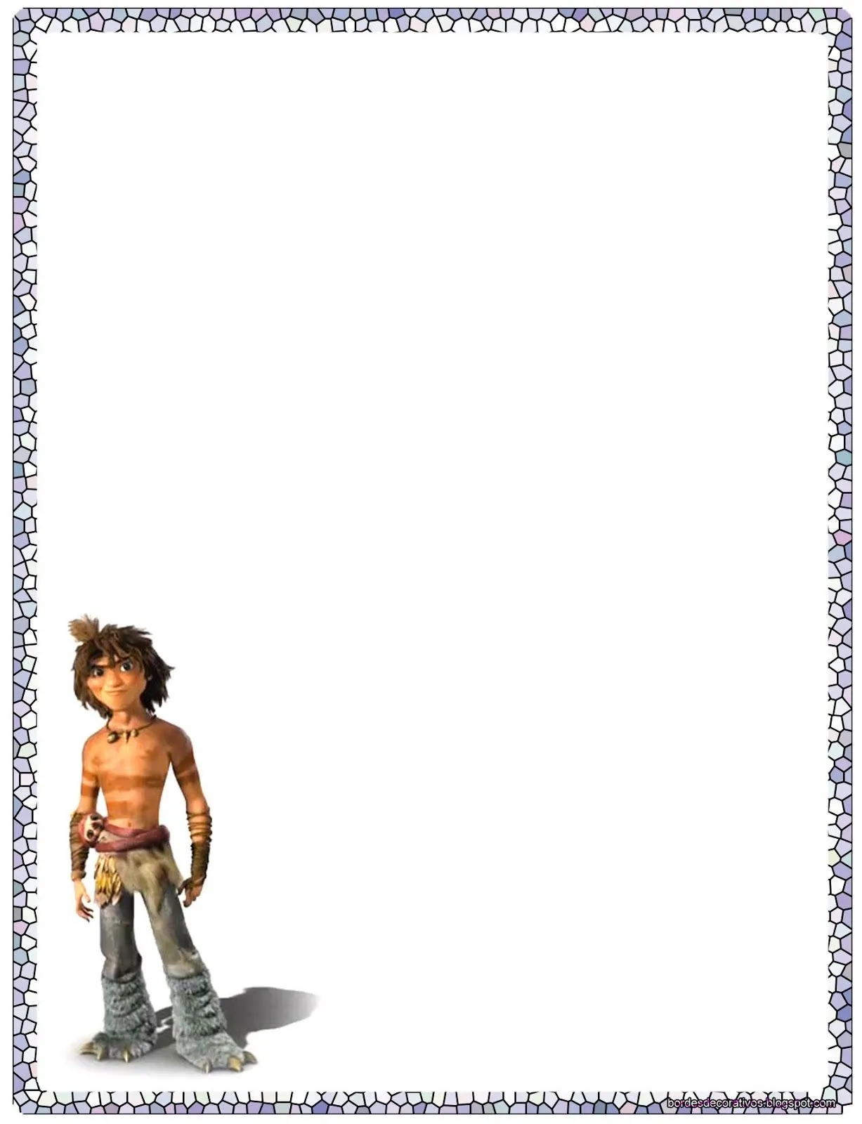 Bordes Decorativos: Bordes decorativos de hojas de Los Croods para ... Bordes Decorativos: Bordes decorativos de hojas de Los Croods para ...