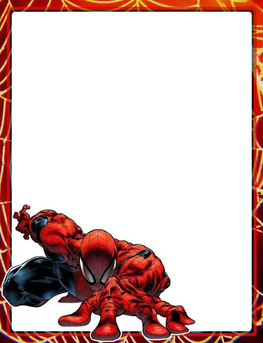 Bordes Decorativos: Bordes decorativos del Hombre Araña (Spiderman ... Bordes Decorativos: Bordes decorativos del Hombre Araña (Spiderman ...