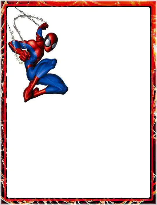 Bordes Decorativos: Bordes decorativos del Hombre Araña (Spiderman ... Bordes Decorativos: Bordes decorativos del Hombre Araña (Spiderman ...