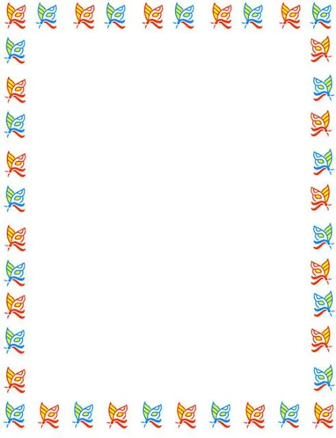 Bordes Decorativos: Bordes decorativos de mariposas para imprimir Bordes Decorativos: Bordes decorativos de mariposas para imprimir