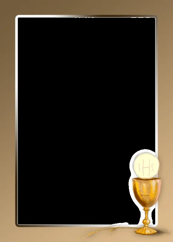 Marcos de tarjetas de la Primera Comunión gratis - Imagui