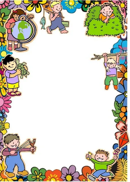 BORDES para cuadernos de niños - Imagui