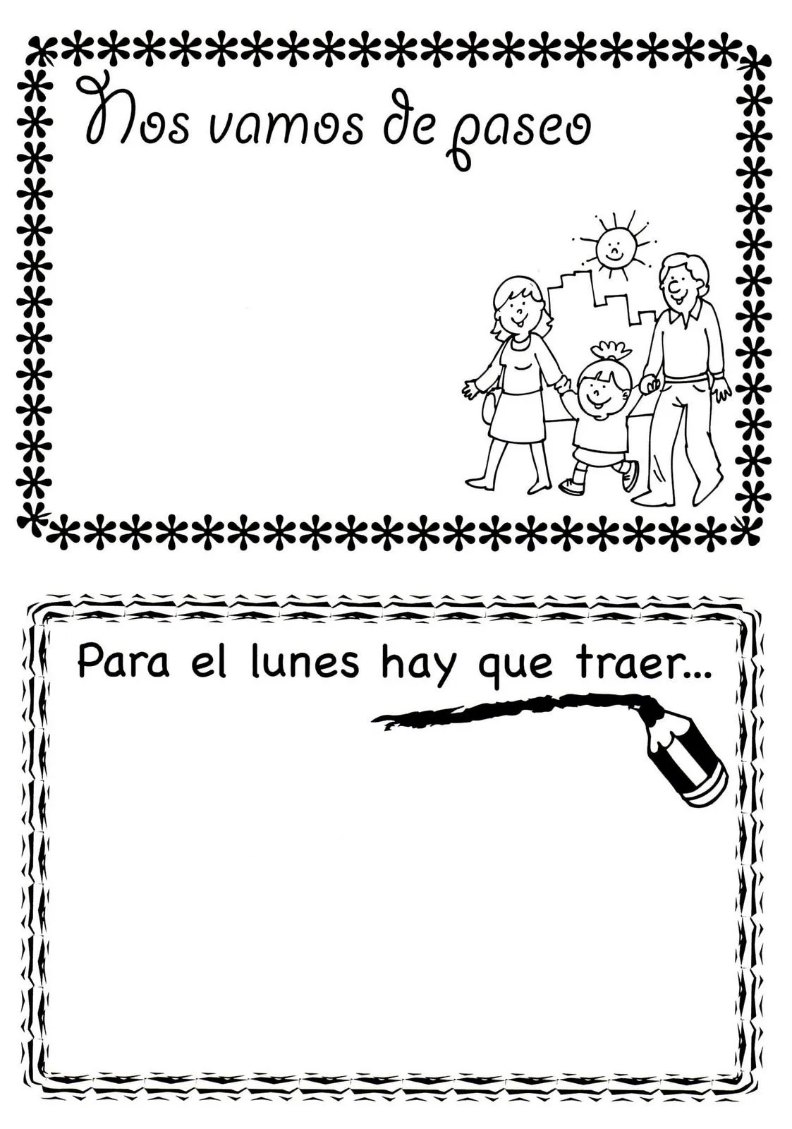 SECRETOS: Bordes para notitas