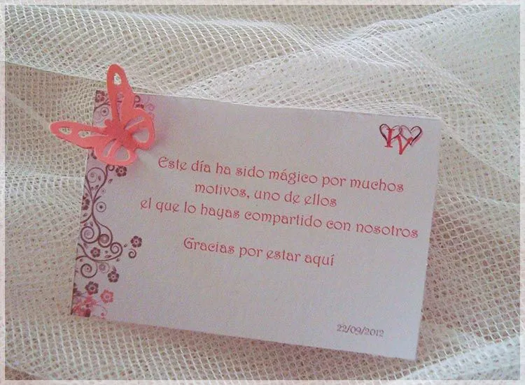 Tarjetas de gracias por venir para imprimir - Imagui