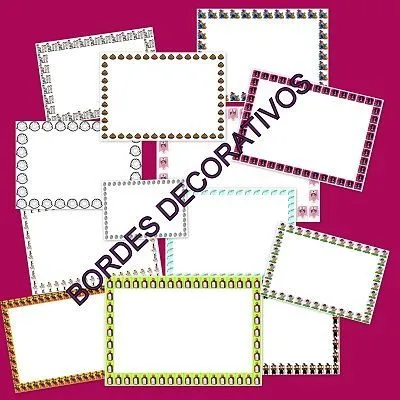 Bordes decorativos para trabajos en clase - Escuela en la nube ...