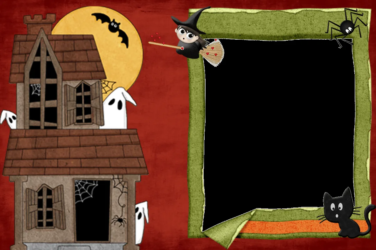 4 Bordes para Fotos de Halloween en Png. Listos para ser usados ... 4 Bordes para Fotos de Halloween en Png. Listos para ser usados ...