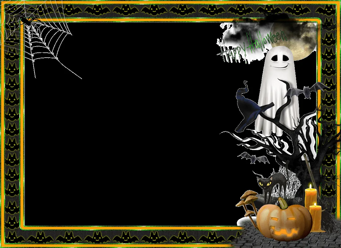 4 Bordes para Fotos de Halloween en Png. Listos para ser usados ... 4 Bordes para Fotos de Halloween en Png. Listos para ser usados ...