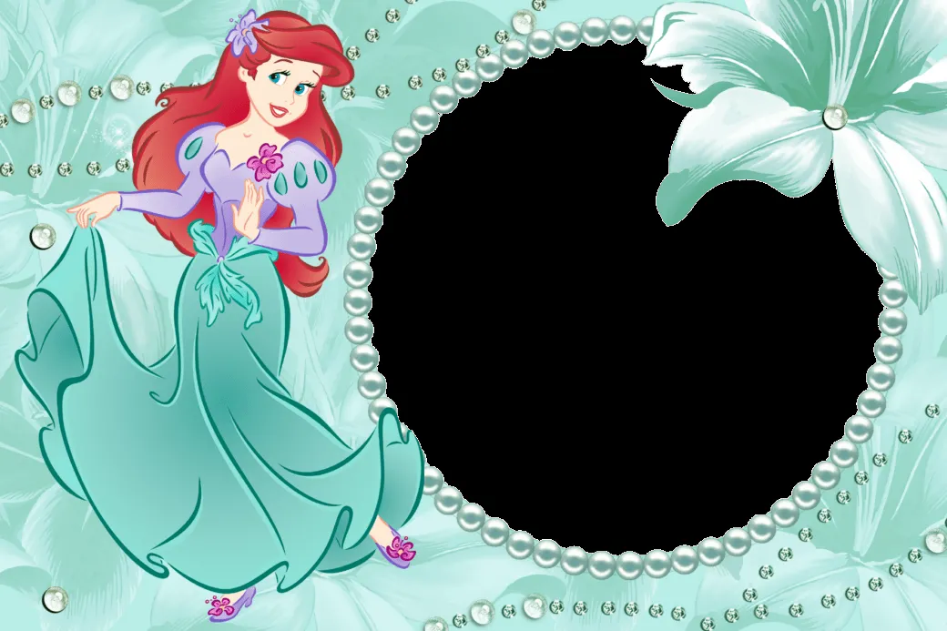 Bordes de Fotos de las Princesas Disney. 4 Marcos en Png. ~ Marcos ...