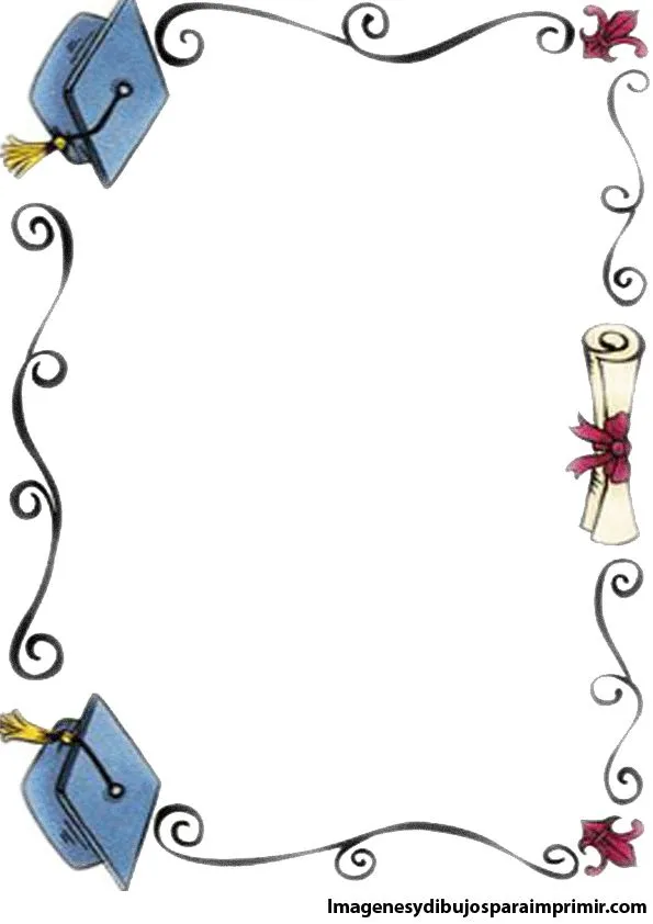 bordes de graduacion para imprimir-Colorear dibujos,letras, Actividades infantiles bordes de graduacion para imprimir-Colorear dibujos,letras, Actividades infantiles