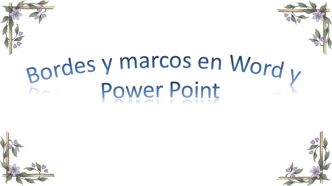 Bordes y marcos para word y power point - YouTube