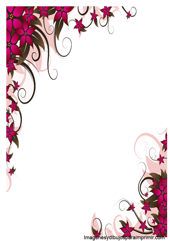 Bordes de flores para word gratis - Imagui
