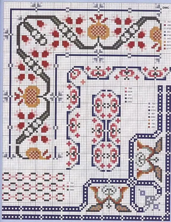 Bordes en punto de cruz. | Punto Cruz 2 | Pinterest | Punto De Cruz
