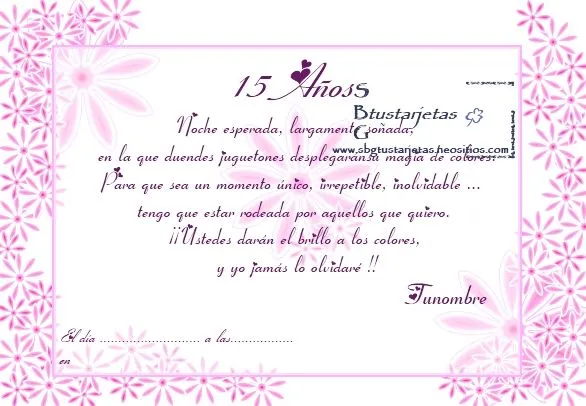 Bordes para sobres de tarjetas de invitación para 15 años - Imagui Bordes para sobres de tarjetas de invitación para 15 años - Imagui