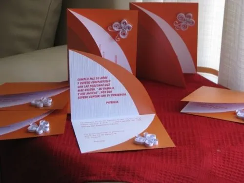 Bordes tarjetas de 15 años - Imagui