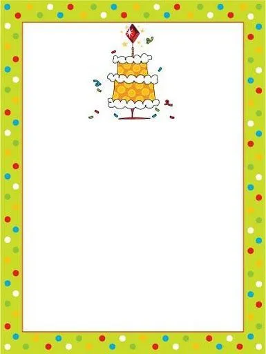 Bordes tarjetas cumpleaños - Imagui