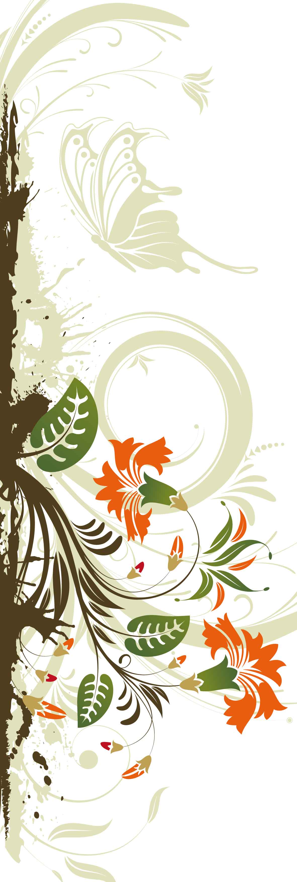 punto-de-libro-flores-color-vectores-web