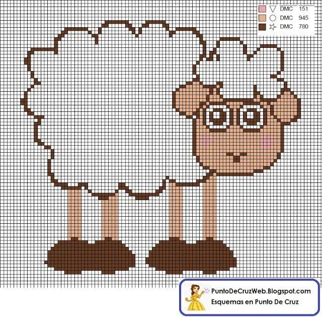 Borrego Infantil en punto de cruz | Punto de cruz | Pinterest ... Borrego Infantil en punto de cruz | Punto de cruz | Pinterest ...