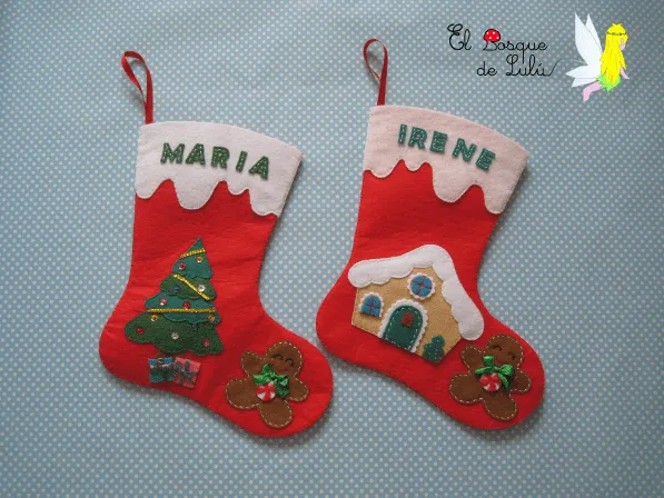 El Bosque de Lulú: Bota de Navidad personalizada El Bosque de Lulú: Bota de Navidad personalizada
