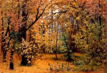 Bosque del otoño - Iwan Schischkin - como impresión artística de ...