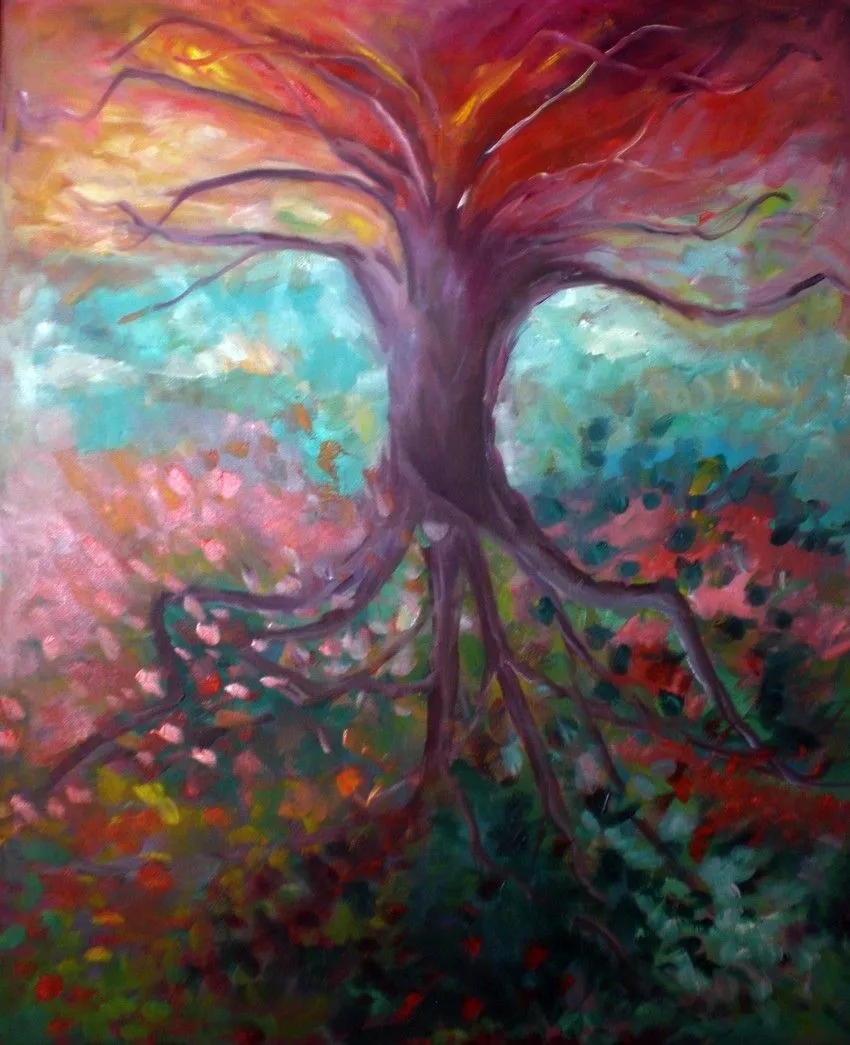 Pinturas de arbol - Imagui
