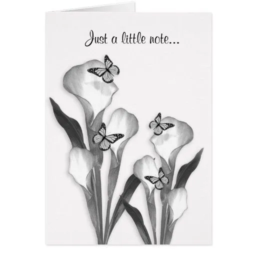 Bosquejo de la cala y del lápiz de las mariposas tarjeta | Zazzle Bosquejo de la cala y del lápiz de las mariposas tarjeta | Zazzle