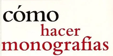 BOSQUEJOS: ELABORACIÓN DE MONOGRAFÍAS