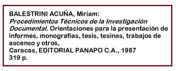 BOSQUEJOS: FICHERO BIBLIOGRÁFICO Y REFERENCIAS BIBLIOGRÁFICAS ...