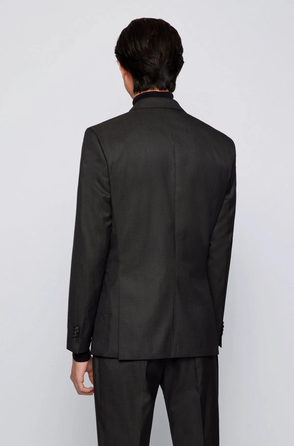 BOSS - Traje con chaleco slim fit con dibujo en lana y seda BOSS - Traje con chaleco slim fit con dibujo en lana y seda