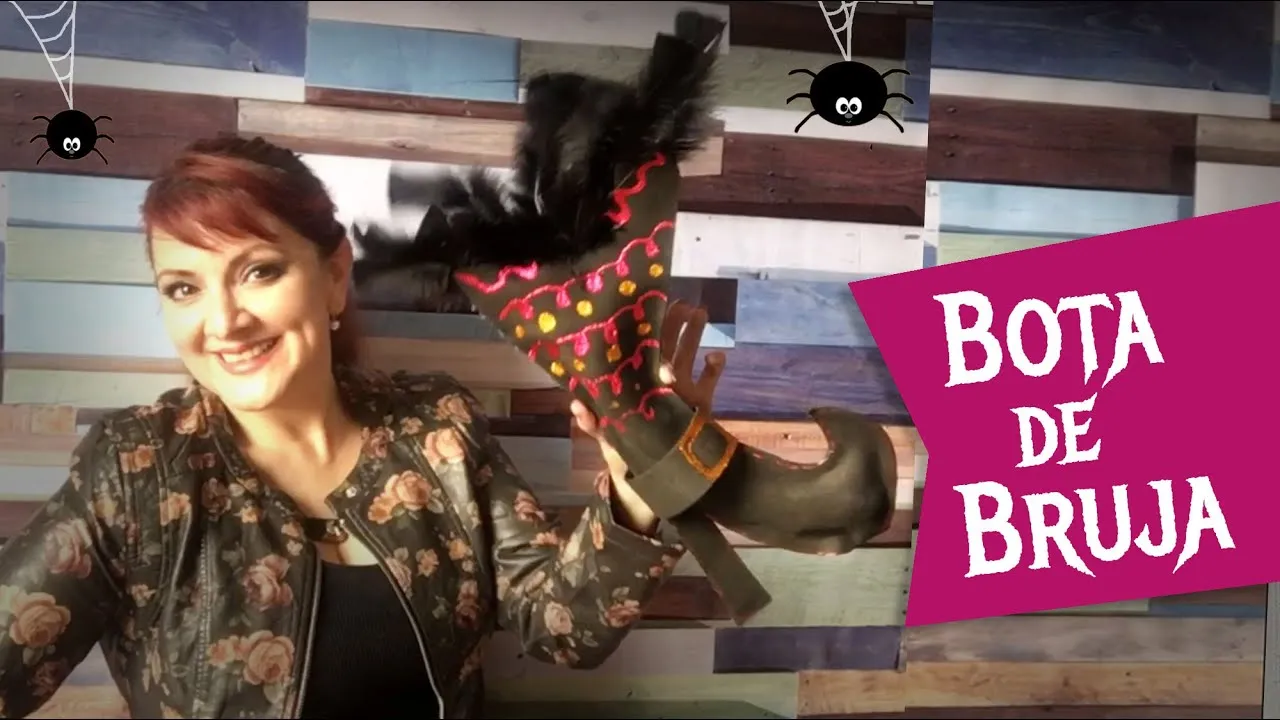 Bota de Bruja Foamy Goma Eva :: Chuladas Creativas :: Halloween DIY - YouTube Bota de Bruja Foamy Goma Eva :: Chuladas Creativas :: Halloween DIY - YouTube