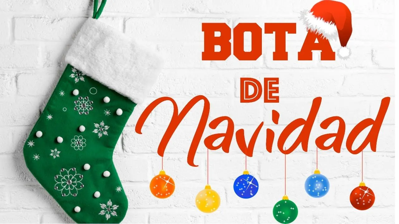 COMO HACER UNA BOTA DE NAVIDAD 