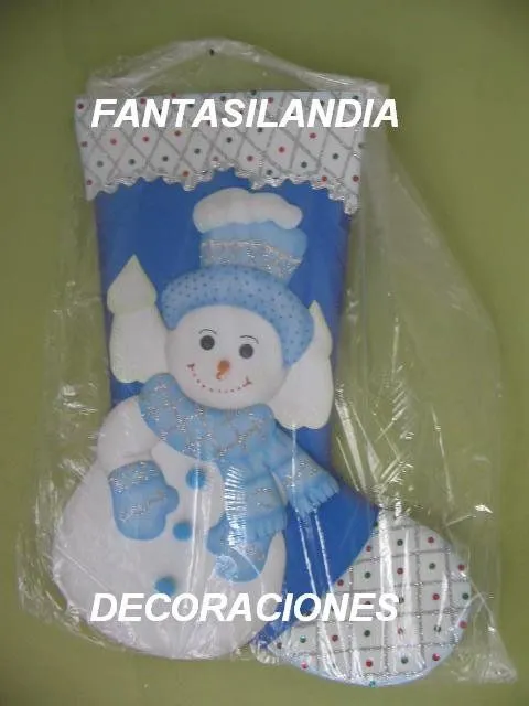 Bota navideña azul realizada en fomi | botas navidad | Pinterest Bota navideña azul realizada en fomi | botas navidad | Pinterest