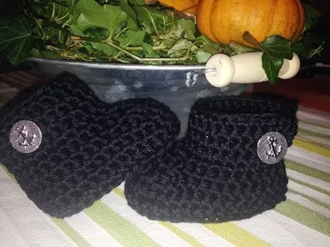 Botas de bebe en crochet - Botas de invierno - Zapatos de bebe ... Botas de bebe en crochet - Botas de invierno - Zapatos de bebe ...