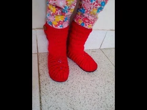 Botas En Crochet facil - YouTube