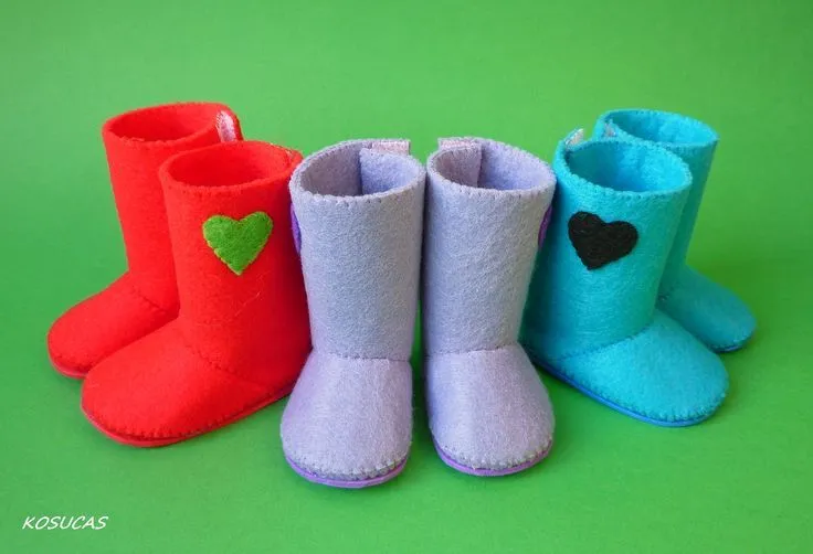 Botas de fieltro para Nancy | Preciosidades Handmade | Pinterest Botas de fieltro para Nancy | Preciosidades Handmade | Pinterest