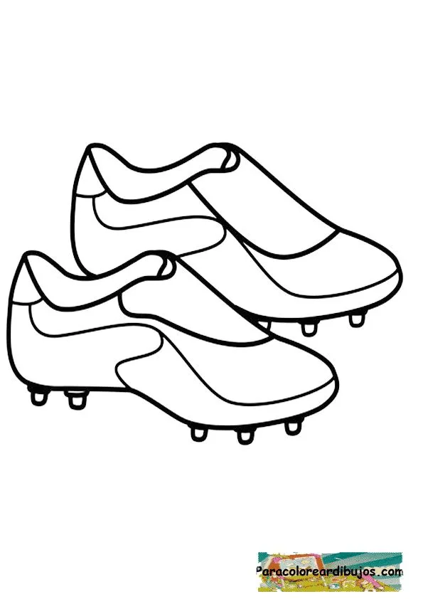 botas de futbol para colorear | Colorear dibujos botas de futbol para colorear | Colorear dibujos