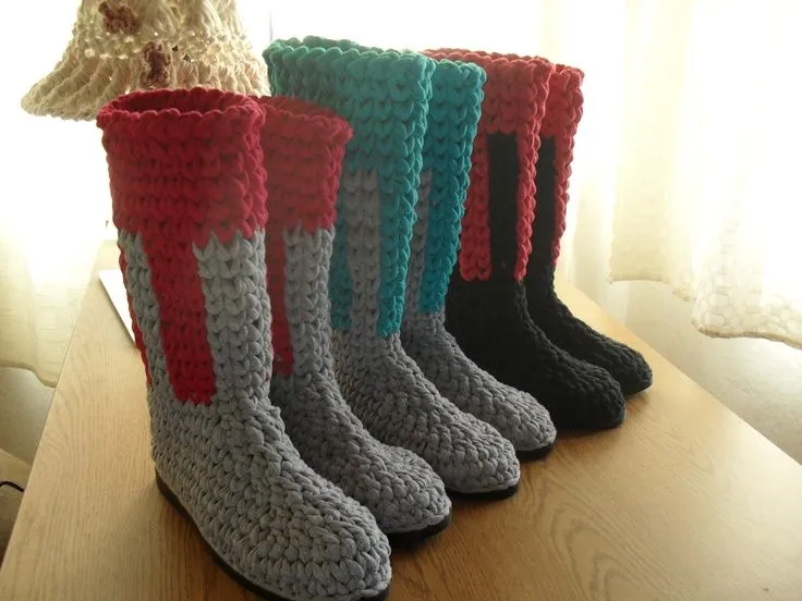 botas on Pinterest | Tejidos, Crochet Boots and Boot Cuffs botas on Pinterest | Tejidos, Crochet Boots and Boot Cuffs