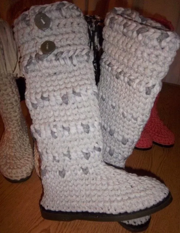 BOTAS TEJIDAS | Para las patitas :) | Pinterest