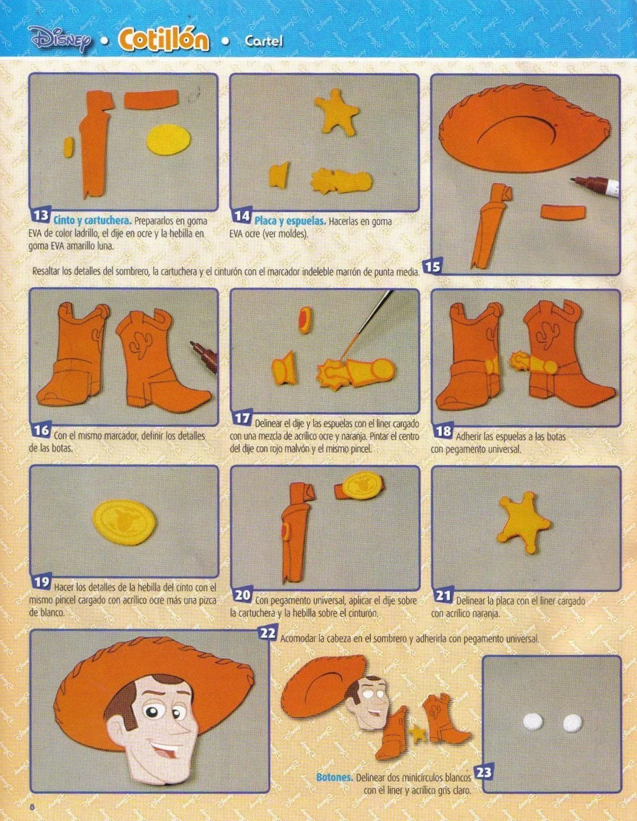Botas de Woody en foami - Imagui