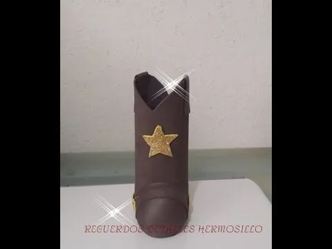 Molde para bota vaquera de fomi - Imagui
