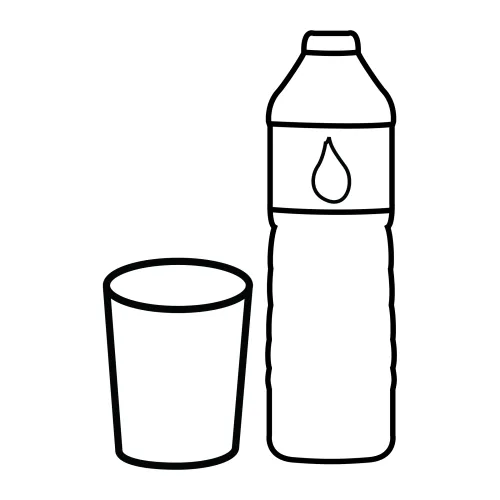 Dibujo de botellas para colorear - Imagui