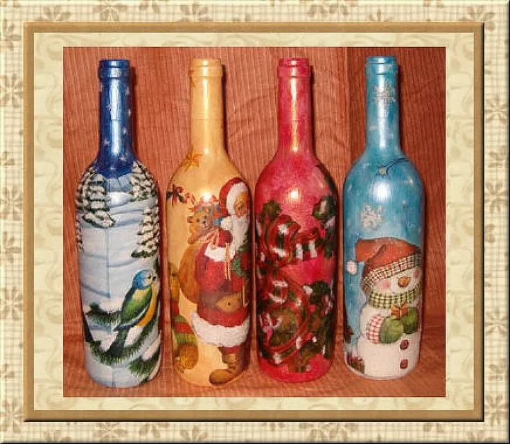 NUESTRAS BOTELLAS DECORADAS | Aprender manualidades es facilisimo ...