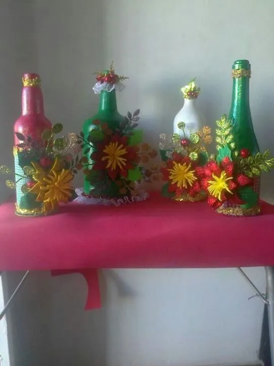 Botellas de refresco decoradas con foami - Imagui