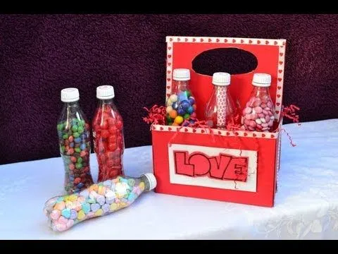 Botellas con dulces, el regalo perfecto para tu novio/a - YouTube