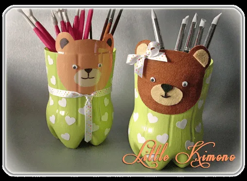 Botellas de refresco decoradas con foami - Imagui