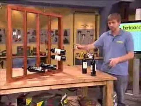 Botellero de madera para pared - YouTube