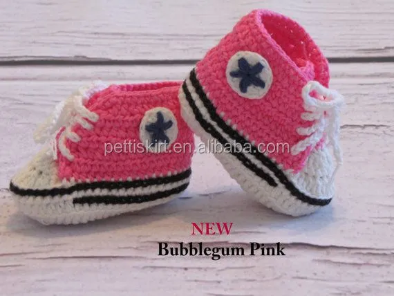 Botines bebé ganchillo en zapato tenis estilo del ganchillo del ...