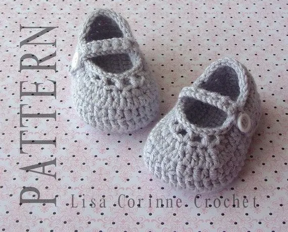 Zapatos crochet niña patron - Imagui