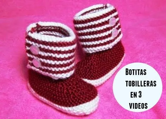 Botitas Para Bebes Tobilleras Videos Tutoriales Paso a Paso ...