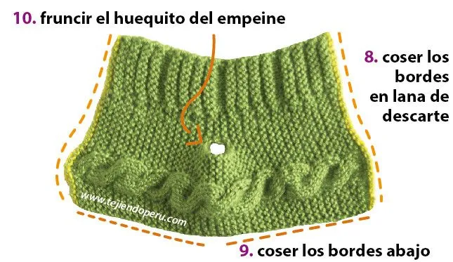 Botitas con trenzas para bebés - Tejiendo Perú Botitas con trenzas para bebés - Tejiendo Perú